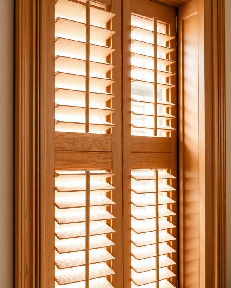 Custom wooden shutters